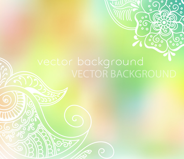 abstract vector pattern of a tattoo henna - Vetor, Imagem