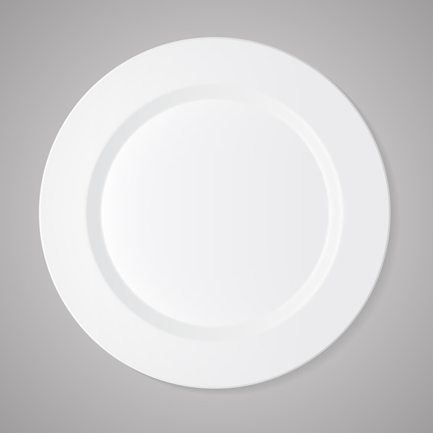 Ceramica cerchio piatto bianco
 - Vettoriali, immagini