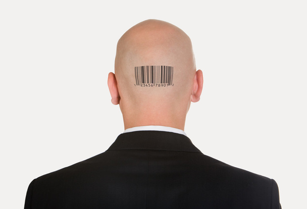 Homme avec code à barres
 - Photo, image