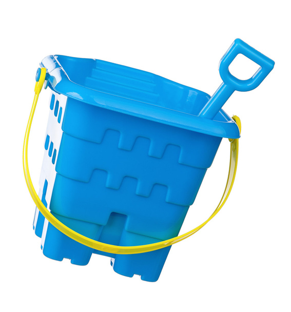 Toy bucket and spade isolated - Photo, Image