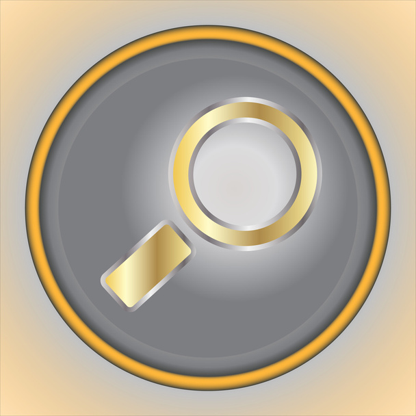 Volume icon Search silver - Vector, afbeelding