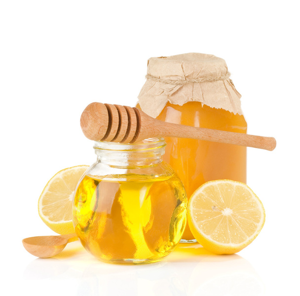 Jar full of honey and lemon - Foto, Imagem