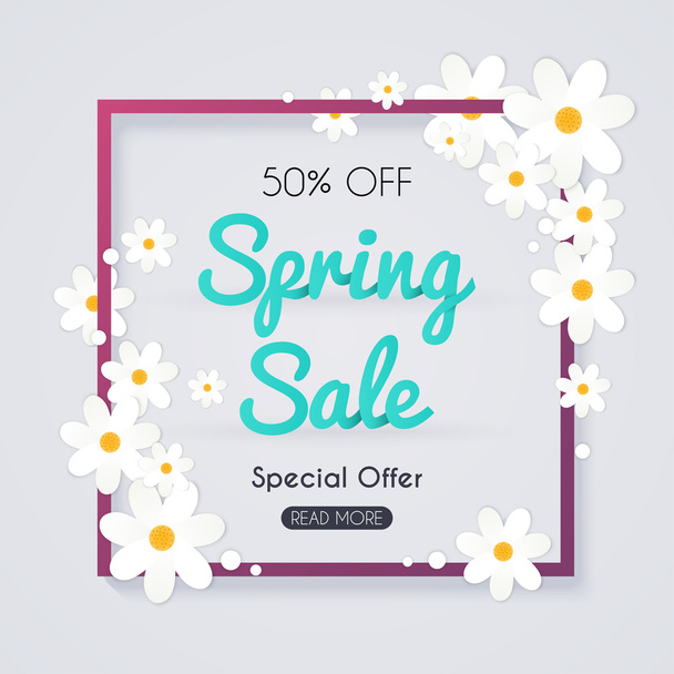 Spring Sale Banner - Vektor, Bild
