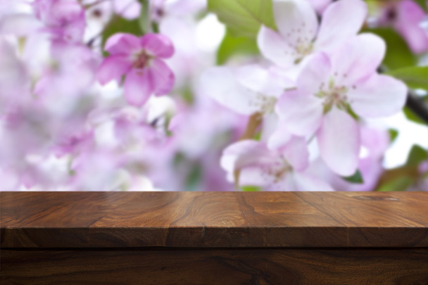 Mesa de madeira superior vazia
 - Foto, Imagem