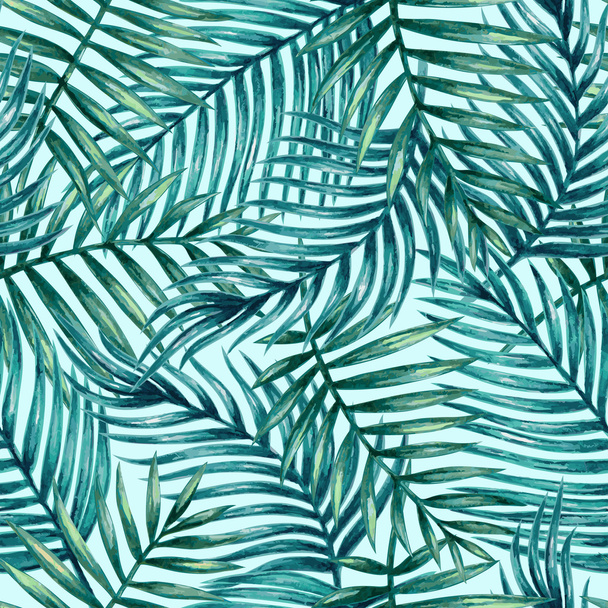 feuilles de palmier tropicales - Vecteur, image
