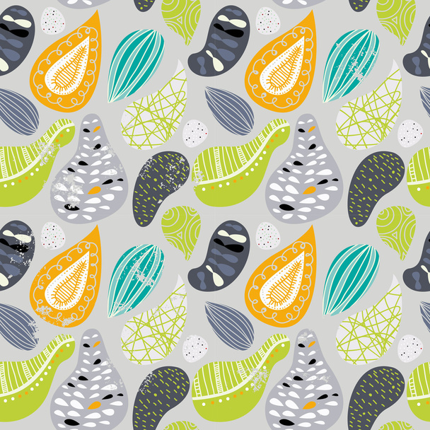 abstract floral shapes pattern - Vecteur, image