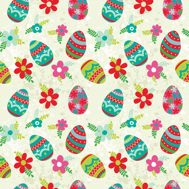 Easter eggs pattern - Wektor, obraz
