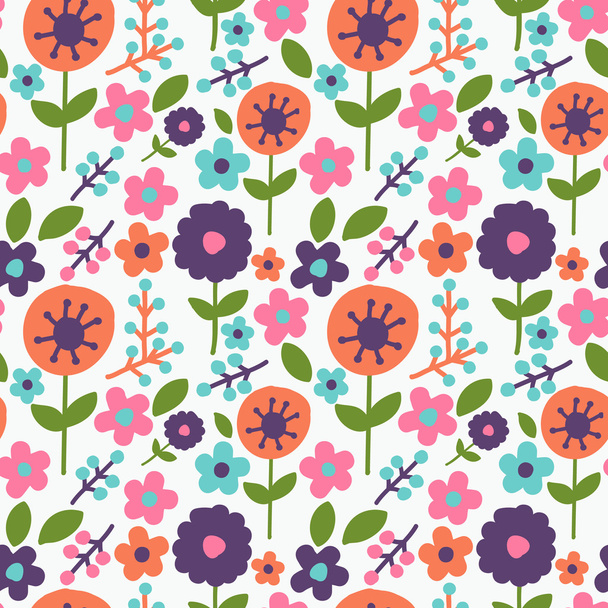 Seamless pattern floral - Vector, Image