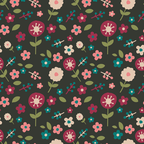 beautiful decorative floral background - Vector, Image