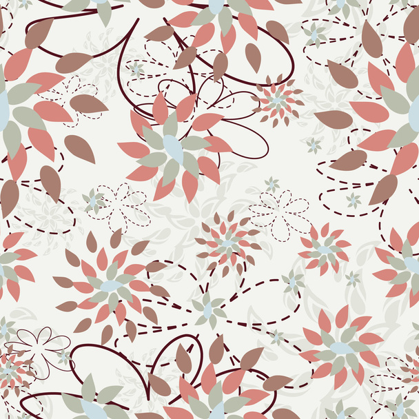 Floral seamless background - Vetor, Imagem