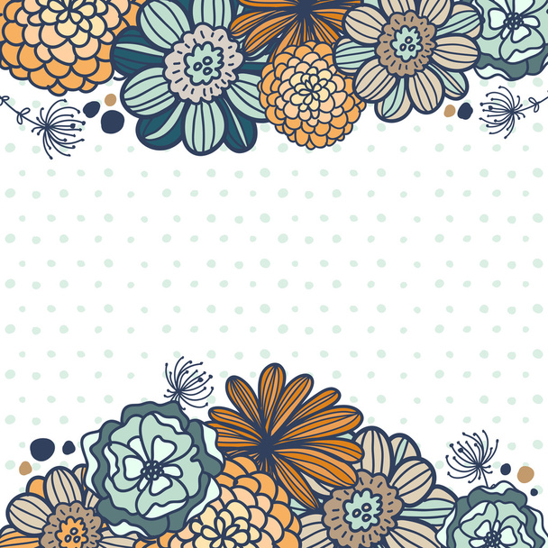 card with floral pattern - Vecteur, image