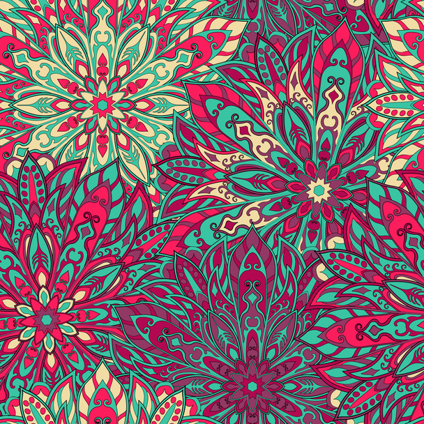 Seamless mandala pattern - Вектор,изображение