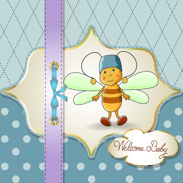 Welcome baby card - Vector, Image