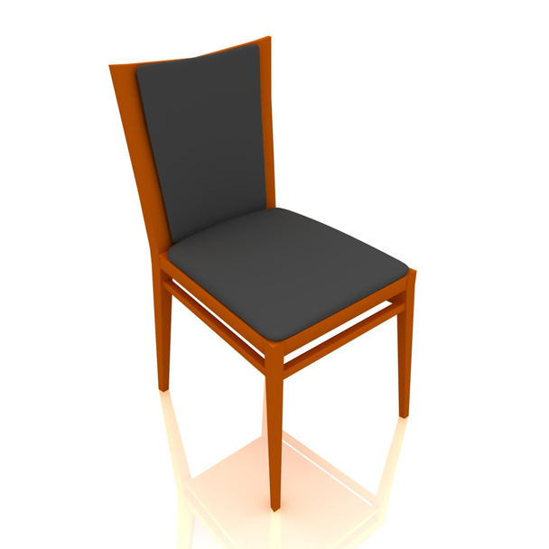 3d wooden chair - Fotografie, Obrázek