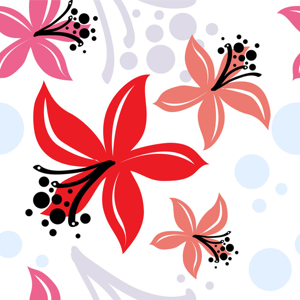 Seamless Flower pattern - Vector, Image