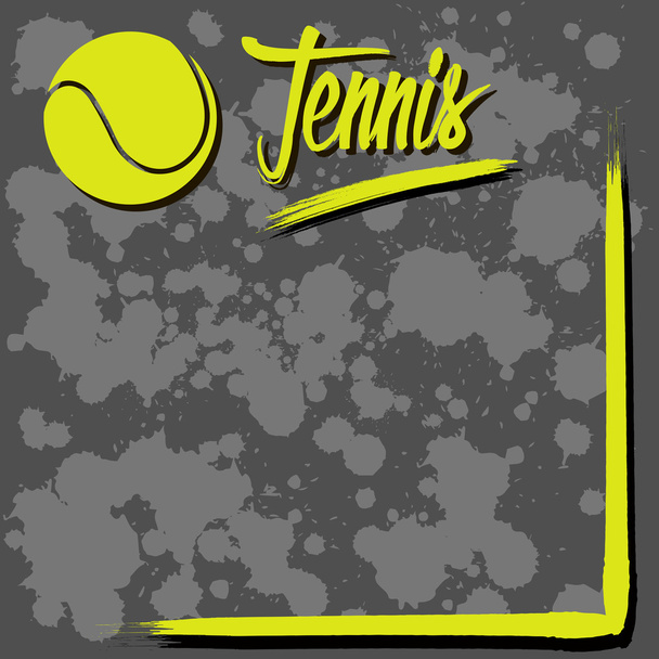Background with tennis - Vektör, Görsel
