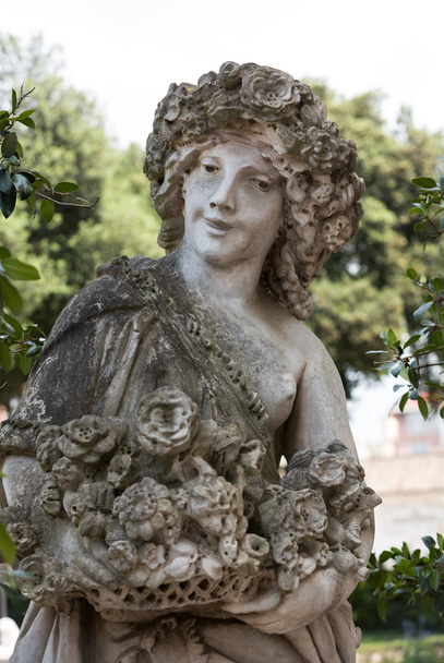 Statue en marbre blanc dans la Villa Borghese. Rome, Italie
 - Photo, image