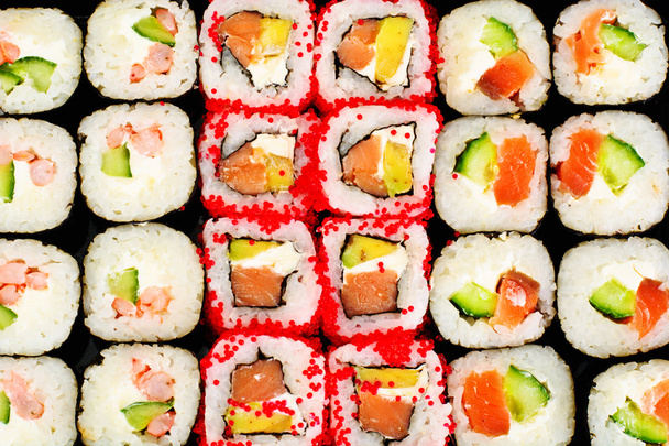 Sushi Florida y California aislados sobre fondo blanco
 - Foto, imagen