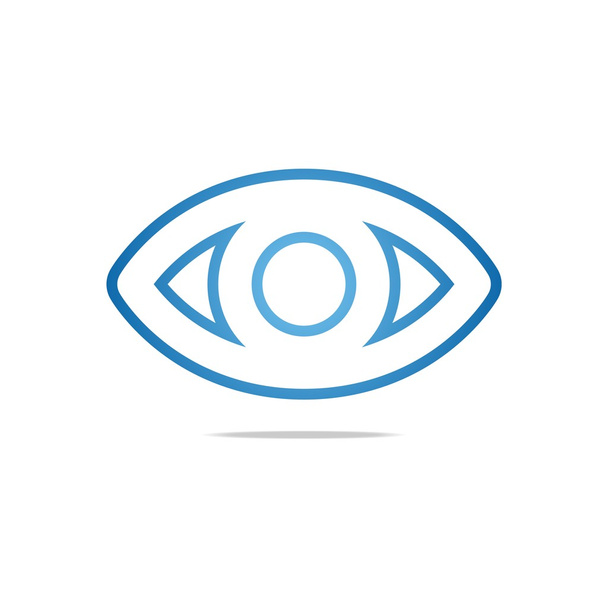 Vector abstracto del símbolo del globo ocular del círculo ocular del logotipo
 - Vector, Imagen