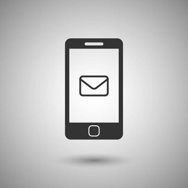 Мобільний телефон з символом електронної пошти
 - Вектор, зображення