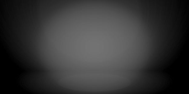 abstrakte leer dunkelschwarz Farbverlauf Luxus Hintergrund Studiowand - Foto, Bild