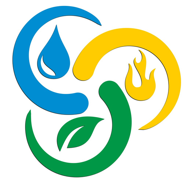 Logotipo de los elementos la naturaleza
.  - Foto, Imagen
