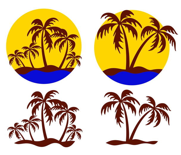 Logo dell'isola tropicale
.  - Foto, immagini