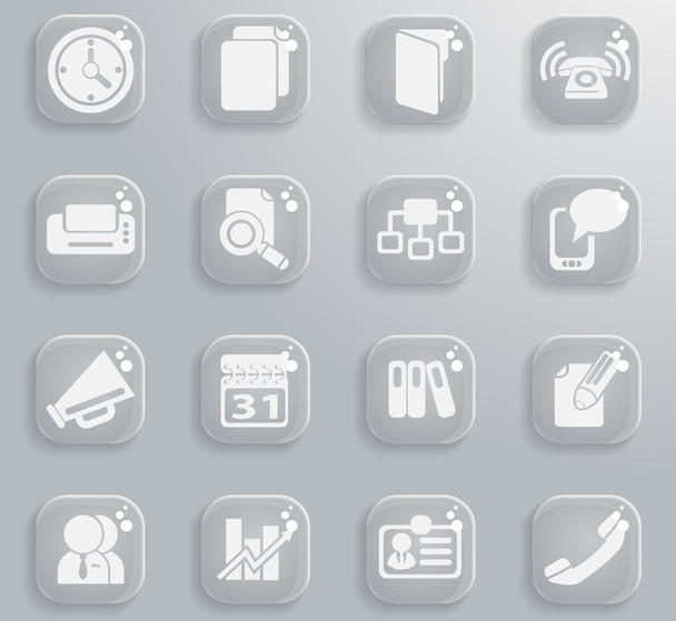 Business simple vector icons - Vector, Image
