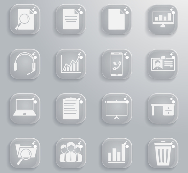 Office simply icons - Vector, afbeelding