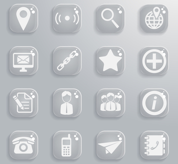 Contacts simply icons - Vector, Image