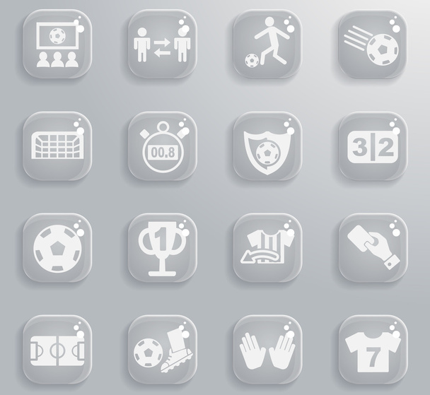 football icon set - Vector, afbeelding