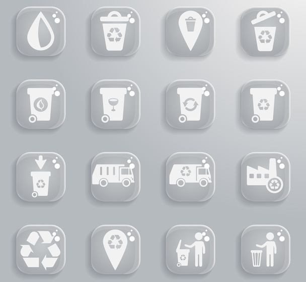 Set di icone della spazzatura
 - Vettoriali, immagini