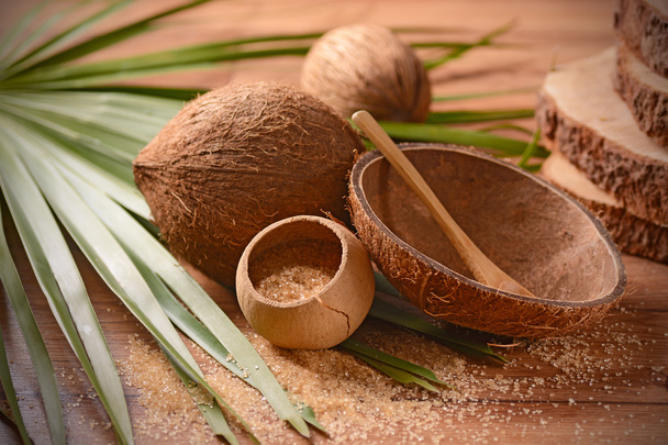 Coconut palm sugar - Foto, imagen