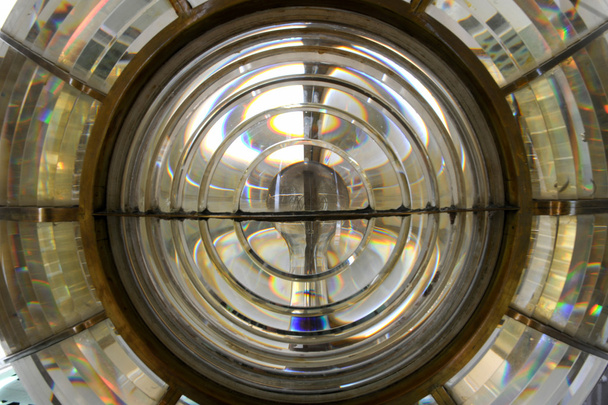 Close up shot of Lighthouse lens - Фото, зображення