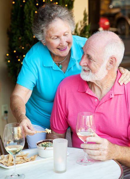 Senior Couple Dining Out - Photo, Image