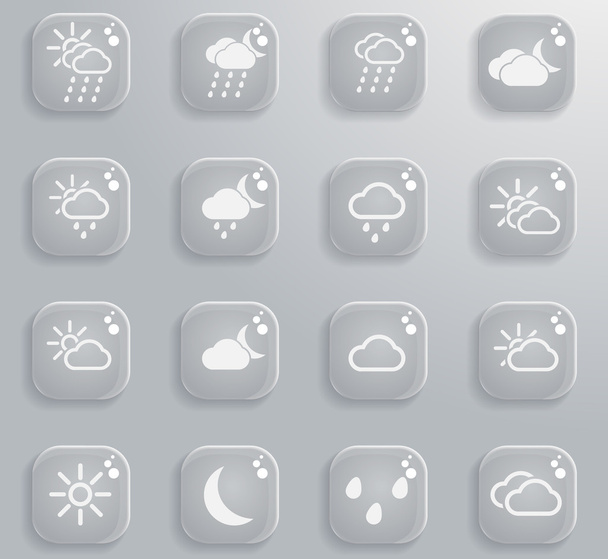 Простые иконки погоды
 - Вектор,изображение
