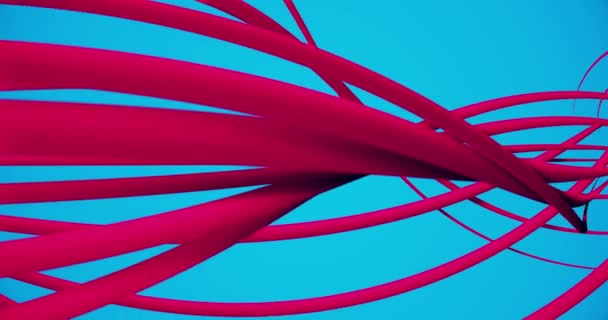 abstrakte Spirale in Rot auf Blau - Filmmaterial, Video
