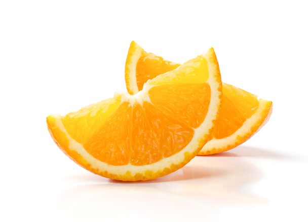 Dos rebanadas de naranja
 - Foto, imagen