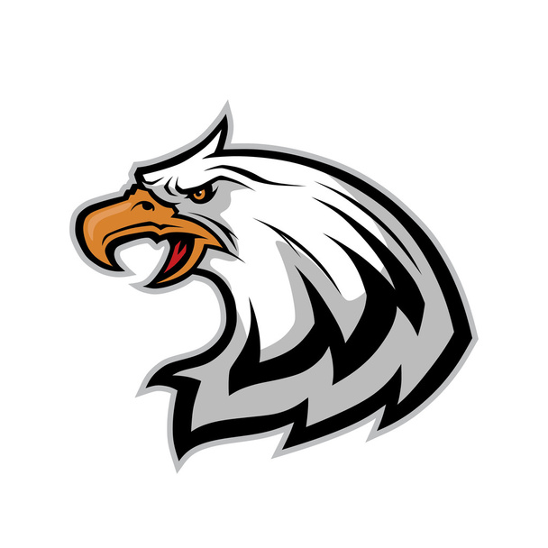 mascota cabeza de águila
 - Vector, imagen