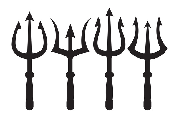 set of trident icons - Vektor, obrázek