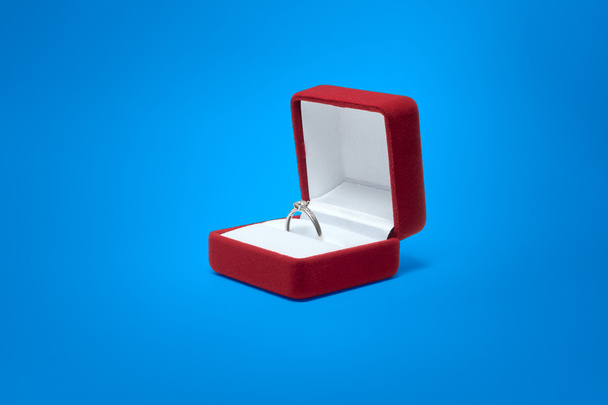 snubní prsteny v krabici - Fotografie, Obrázek