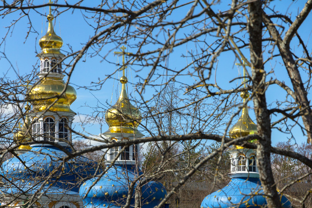 dômes d'or de l'église orthodoxe - Photo, image