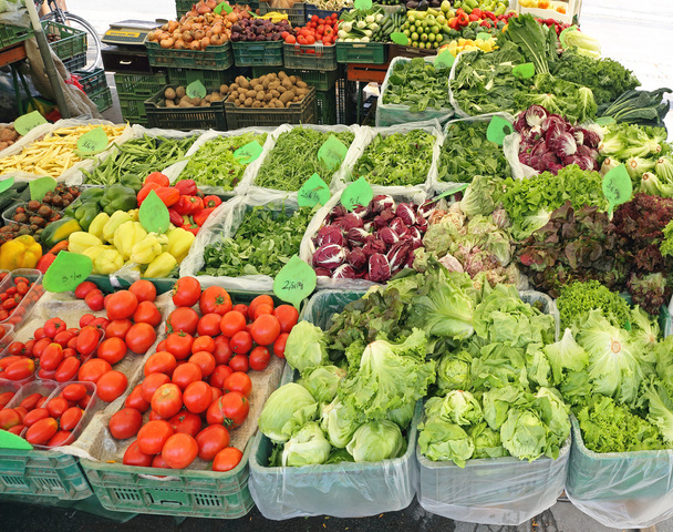 Green Market Stall - Foto, Bild