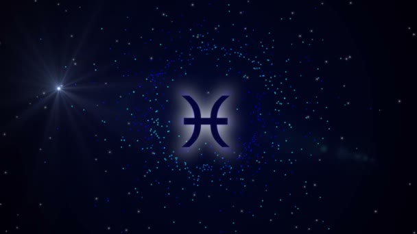 Zodiac signs Pisces - Filmmaterial, Video