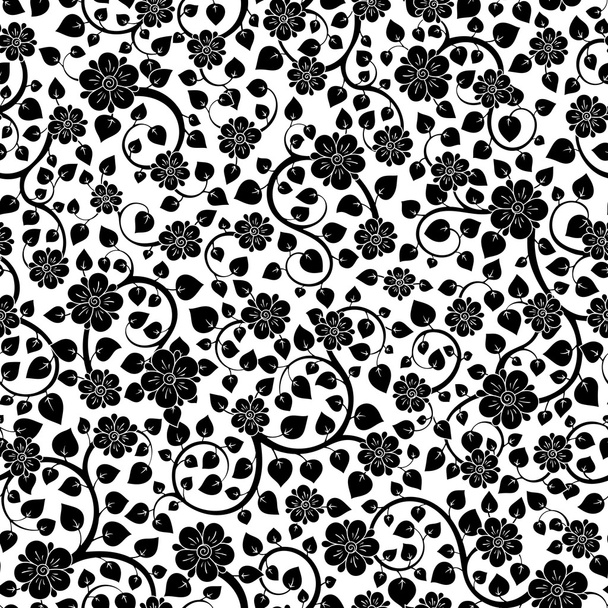 Floral seamless texture, endless pattern with flowers. - Διάνυσμα, εικόνα