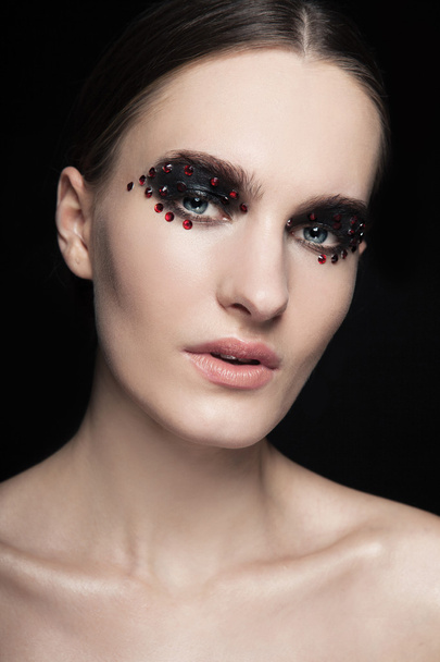 model with glitter make up  - Fotó, kép