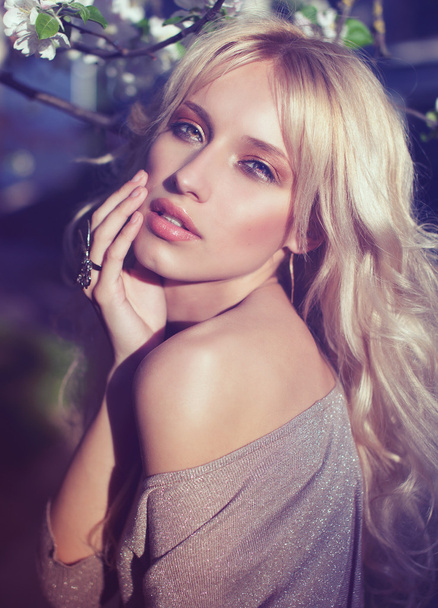 Beautiful Blonde Model     - Zdjęcie, obraz