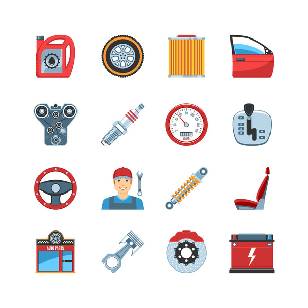 Auto Service  Icons - Vector, Image