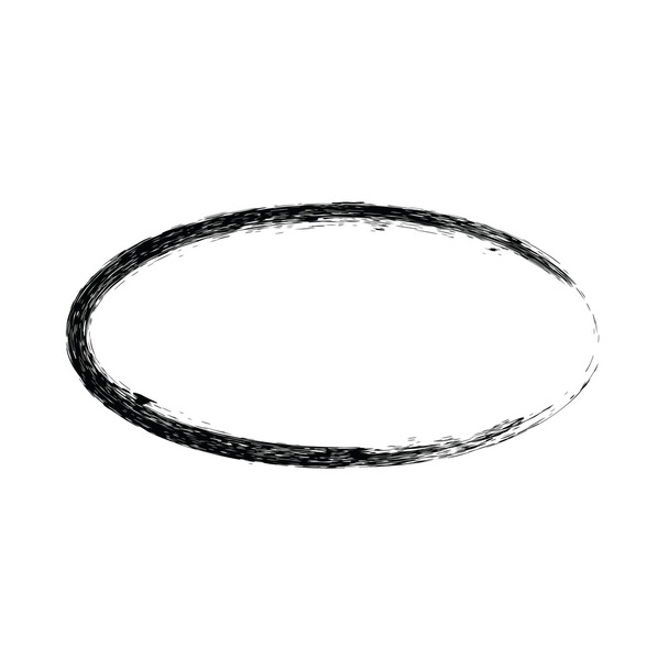 Grunge vector frame oval shape - Вектор,изображение