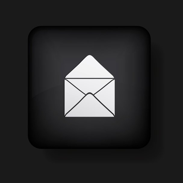 Vektor mail ikonra fekete. Eps10 - Vektor, kép